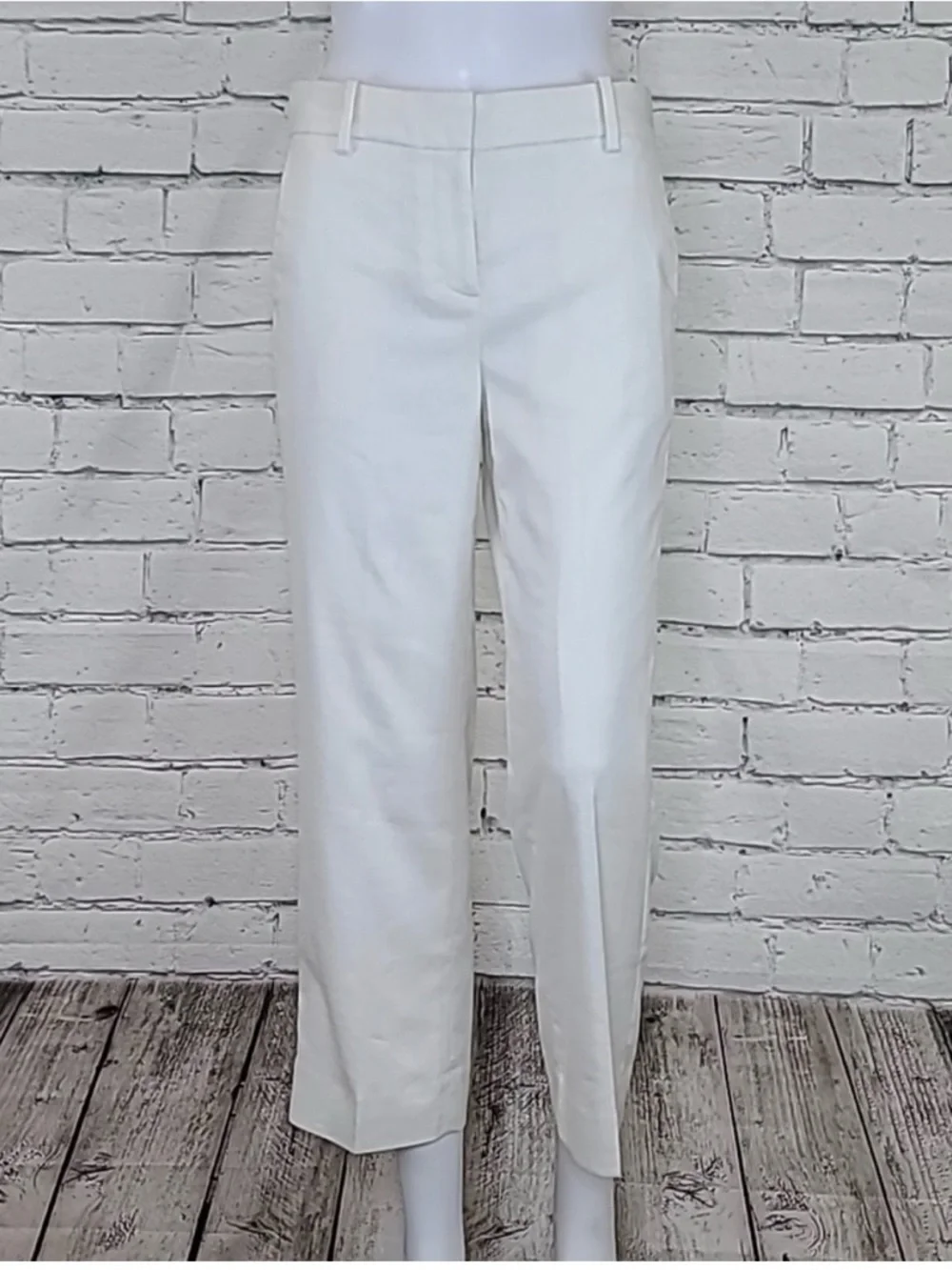 Jcrew NWT Linen peyton NAVY wide leg pants size 0